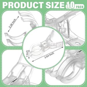 <span class=keywords><strong>Clip</strong></span> per Arco di Palloncini Grande, Kit di <span class=keywords><strong>Clip</strong></span> a Molla Trasparenti in Plastica, Decorazioni per Compleanni, Multifunzionale - Product Image 2