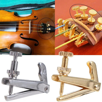 Gold 4/4 3/4 1/2 1/4 Violin Parts Fiddle String Adjuster Violin String Spinners for Stringed Instrument Accessories