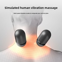 Coussin de massage chauffant sans fil pour le cou, soulagement de la douleur, massage des tissus profonds, appareil cervical 3-en-1