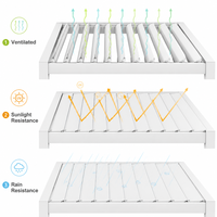 Pergola motorisée extérieure en aluminium à lames orientables avec télécommande, structure thermolaquée, design bioclimatique