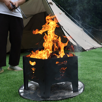 Foyer en métal Foyer extérieur foyer à bois Firebowl Cheminée Chauffage Bûche Brûleur à charbon Camping Extérieur Backyard Fire Pit