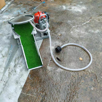 Petite machine portable de lavage d'or, équipement d'extraction d'or alluvionnaire, séparateur de sable aurifère, séparateur vibrant à moteur essence
