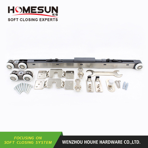 Cierre suave colgando puerta corredera Hardware de amortiguador con carril de la pista - Product Image 4