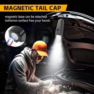 Linterna LED de aluminio portátil recargable con imán potente para exteriores, ideal para camping, llavero y EDC, venta al por mayor - Product Image 5