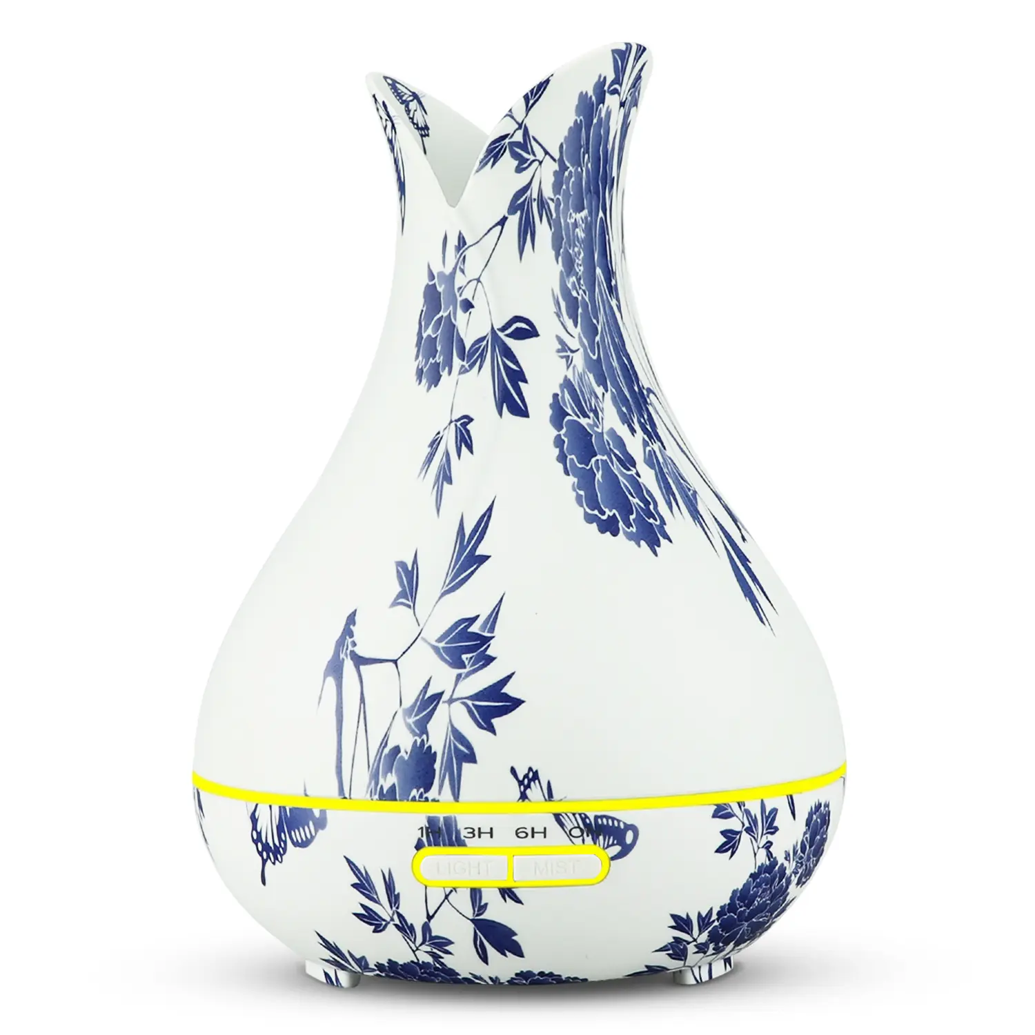 Blue And White Porcelain 400ミリリットルAromatherapy Perfume Diffuser Ultrasonic Fragrance Air Humidifier Essential Oil Aroma Diffuser