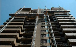 Plataforma de elevación motorizada de diseño industrial Andamio de <span class=keywords><strong>fachada</strong></span> de trabajo <span class=keywords><strong>exterior</strong></span> de edificio de gran altura - Product Image 5