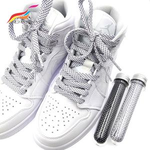 Cordons de chaussures en Polyester pour la course, accessoire de sport plat et réfléchissant, personnalisé, nouveau motif athlétique - Product Image 4