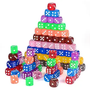 Wholesale Custom High Quality 6 Sided Acrylic Dice Toy Game Playing Dice Cubes Display Rack