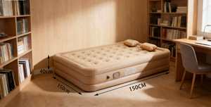Colchón Inflable Rápido de PVC Suave con Bomba Integrada, Almohada Plegable, Diseño Moderno, Portátil, para Camping, Dormitorio, Sala de Estar - Product Image 3