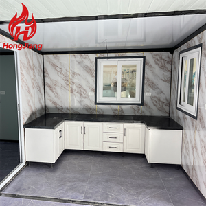 Rumah kontainer Vila Modular mewah siap dibuat kamar mandi konstruksi baja Prefab bertenaga surya 5950x3000x2800mm desain Modern - Product Image 5