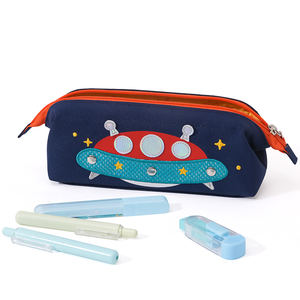 Hochwertige Großhandels-Stifttasche aus Canvas-Oxford-Stoff mit Reißverschluss, Unisex, Cartoon-Muster für Jungen und Mädchen im Alter von 6-12 Jahren, Schule - Product Image 3