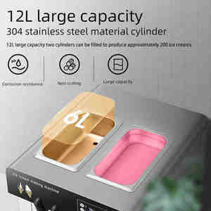 Machine à crème glacée molle <span class=keywords><strong>cornet</strong></span> de crème glacée vendant la crème glacée la moins chère faisant la machine protection de l'environnement fabriquée en Chine - Product Image 4