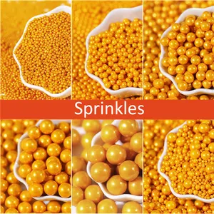 Brown Halal Mixed Sprinkles Sugar Pearl Ball Beans Mould For Cake Extruder Manufacturers