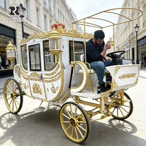 Charrette de luxe personnalisée pour chevaux, charrette de mariage de luxe tirée par des chevaux - Product Image 1
