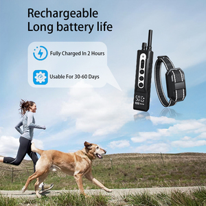 <span class=keywords><strong>Collar</strong></span> de entrenamiento para perros de moda <span class=keywords><strong>1000m</strong></span> IP67 impermeable recargable pitido remoto vibración antiladridos para 2 perros - Product Image 2