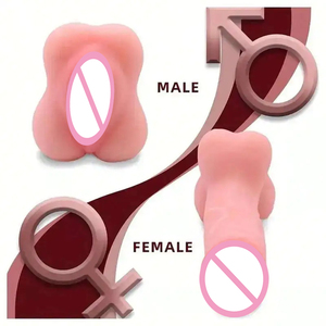 Dildo Realista <span class=keywords><strong>de</strong></span> Silicona Suave 2 en 1 con Diseño <span class=keywords><strong>de</strong></span> Vagina, Masturbador, Juguetes Sexuales para Adultos, <span class=keywords><strong>Extensor</strong></span> <span class=keywords><strong>de</strong></span> Pene para Parejas Masculinas - Product Image 5