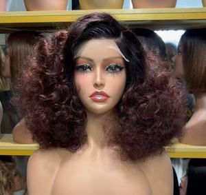 Wig Rambut Manusia Remy 100% 18 inci SDD Glueless HD 5*5 Lace Loose Curly 300% Density, Ready Stock, Grosir, Vendor Terlaris, Dropship - Product Image 1