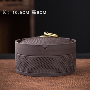 <span class=keywords><strong>Ceniceros</strong></span> de <span class=keywords><strong>arcilla</strong></span> púrpura con relieve estilo chino MSH con tapa anticasco de ceniza para hotel/oficina - Product Image 5