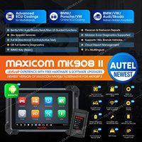 Escáner OBD2 para Vehículos Autel MaxiCOM MK908 II, Herramienta de Diagnóstico Profesional Universal para Autos con Sistema Completo