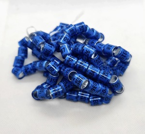 Eco Friendly Canary Identification Leg <strong>Rings</strong> Small Bird <strong>Foot</strong> Tags for Parrot Finch Pet Bird ID Bands 2026 Blue 52 - Product Image 2