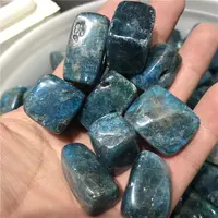 Grosir Batu Permata Batu Kerikil Kristal Alami Apatit Biru untuk Penyembuhan