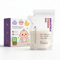 Livraison Rapide – Sac de Conservation du Lait Maternel en PET Sans BPA, Motif Dessin Animé, 0-12 Mois, Personnalisable, Débit Rapide, En Stock, Commandes Personnalisées Acceptées