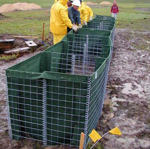 Barriere Difensive Resistenti Muro di Sabbia Difensivo Bastioni Gabion Barriera in Rete Saldata - Product Image 4