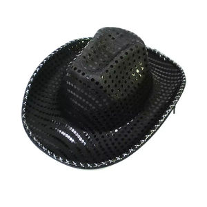 Chapeau de cowboy lumineux à LED pour Halloween, Noël, festivals, chapeaux de fête à paillettes clignotantes, costume de cosplay pour carnaval, Mardi Gras - Product Image 4