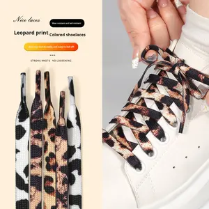 Encaje de poliéster con transferencia térmica con patrón de leopardo, tigre y serpiente para zapatillas deportivas <span class=keywords><strong>AF1</strong></span> <span class=keywords><strong>Dunk</strong></span> universales para hombre y mujer YH - Product Image 1