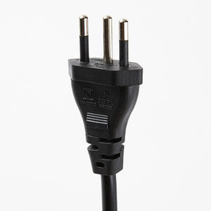 Хит продаж: Удлинитель переменного тока Nema C13, сертифицированный Inmetro (Бразилия), с трехконтактным и двухконтактным штекером, 1 розетка, 0.5м, класс защиты IP11, 10А - Product Image 2