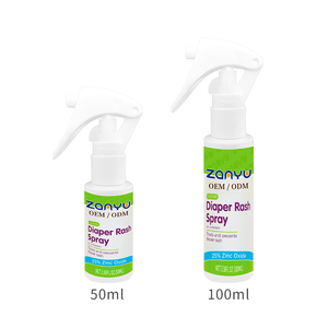 Spray per Eritema da Pannolino Senza Risciacquo a Marchio Privato, 25% Ossido di Zinco, 50ml/100ml, Lenitivo e Idratante per il Corpo, Tratta e Previene l'Eritema da Pannolino - Product Image 1