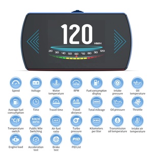 Jauge LCD OBD2 pour voiture de 4,29 pouces, 11 langues, double puce, éclairage latéral, scanner multi-interface et PID pour voitures OBDII - Product Image 1