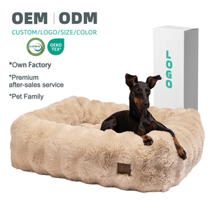 Camas de Lujo para Perros con Espuma Viscoelástica Desmenuzada, Diseño Ortopédico con Patrón de Ondas, Cojín Personalizado Extraíble de Espuma Viscoelástica para Mascotas, Camas Antideslizantes para Gatos - Product Image 1