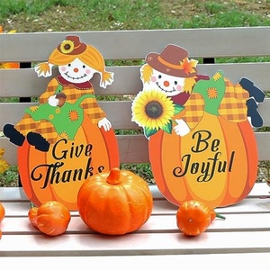 Letrero Navideño para Jardín, Decoración de Patio Exterior con Espantapájaros, Material PP, Corte Personalizado, Color Personalizado - Product Image 1