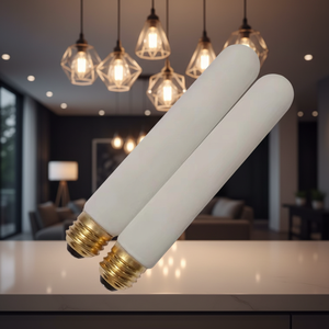 Lampadina <span class=keywords><strong>LED</strong></span> a Filamento T30 Bianco Opaco 110-130V, Lampadina Tubolare <span class=keywords><strong>LED</strong></span> Diametro 30mm, Illuminazione <span class=keywords><strong>LED</strong></span> - Product Image 6