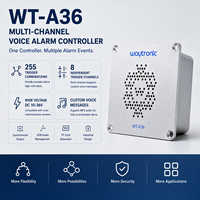 Contrôleur d'alarme vocale multi-canaux 8 voies avec 255 combinaisons de déclenchement, audio MP3 personnalisé, DC 10-36V
