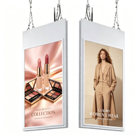 Écran publicitaire commercial LCD haute luminosité de 43 pouces, affichage suspendu au plafond pour les magasins de détail