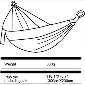 <span class=keywords><strong>Hamaca</strong></span> de tela de paracaídas para exteriores, <span class=keywords><strong>hamaca</strong></span> de rede para jardín, acampada, <span class=keywords><strong>hamaca</strong></span> de fábrica <span class=keywords><strong>hamaca</strong></span> - Product Image 3