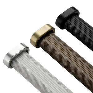 Soporte de extremo de poste de barra de armario único de espesor 1,2 para apartamentos, centros comerciales, Hotel, tubo de ropa colgante moderno, muebles de dormitorio - Product Image 6