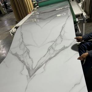 インテリア リビングルーム ロビー オフィス 防湿 大理石 UV ウォールパネルシート 接着剤で貼り付け 簡単な日常清掃 長寿命 - Product Image 4