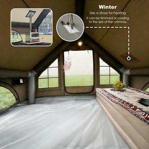 12 ㎡   Tenda da <span class=keywords><strong>Campeggio</strong></span> Gonfiabile in Tessuto Oxford 300D 420D 600D, Tenda Glamping di Lusso per Esterni, Fornitore per il Mercato Europeo - Product Image 3