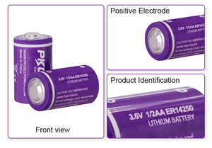 بطارية ليثيوم pkaa Er14250 V غير قابلة لإعادة الشحن معتمدة من CE لأدوات وألعاب ماكينات CNC PLC - Product Image 2