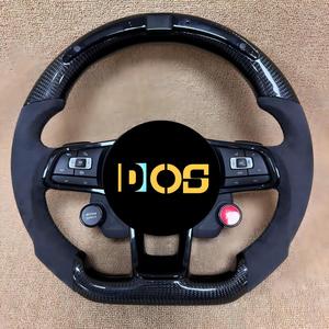 Volante de Cuero DOS en Oferta para <span class=keywords><strong>Volkswagen</strong></span> R-line Passat Golf Jetta Tiguan Polo Bora <span class=keywords><strong>Arteon</strong></span> 2000-2025 - Product Image 6