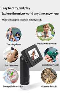 Mikroskop Pembelajaran STEM Genggam Layar 2 Inci Zoom Optik 1000X untuk Pengamatan Serangga di Luar Ruangan - Product Image 3