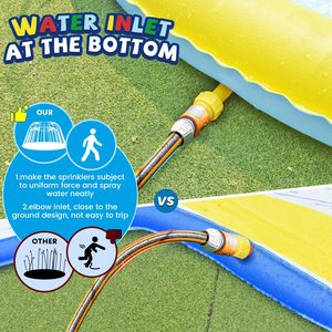 Alfombra de Juego Acuática Grande de 13 Pies para Niños, Antideslizante, Resistente, para Exteriores, Patio Trasero, Diversión de Verano, Juguete para Piscina - Product Image 6