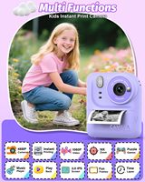 Cámara Digital para Niños, Cámara Instantánea para Niños con Doble Lente, Mini Impresora Térmica, Cámara de Fotos Instantánea