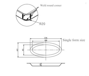 9/10/30/60 moules industrie personnalisé antiadhésif en aluminium acier Croissant plateau <span class=keywords><strong>de</strong></span> cuisson moule à muffins 40*60 <span class=keywords><strong>cm</strong></span> 60*<span class=keywords><strong>80</strong></span> <span class=keywords><strong>cm</strong></span> - Product Image 2