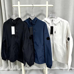 <span class=keywords><strong>Veste</strong></span> <span class=keywords><strong>polaire</strong></span> décontractée polyvalente pour <span class=keywords><strong>homme</strong></span> avec <span class=keywords><strong>capuche</strong></span>, col montant, fermeture éclair et poche avant, couleur unie, coupe ample, écologique - Product Image 1