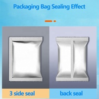 Machine de remplissage et d'emballage automatique de sachets en plastique pour sucre et sel en granulés de 5 grammes, facile à utiliser, à moteur électrique, pour hôtels