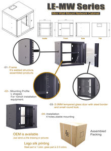 Rack de Servidor para Internet, Gabinete de Acero para Centro de Datos con Cajón, Tamaño Personalizable - Product Image 6